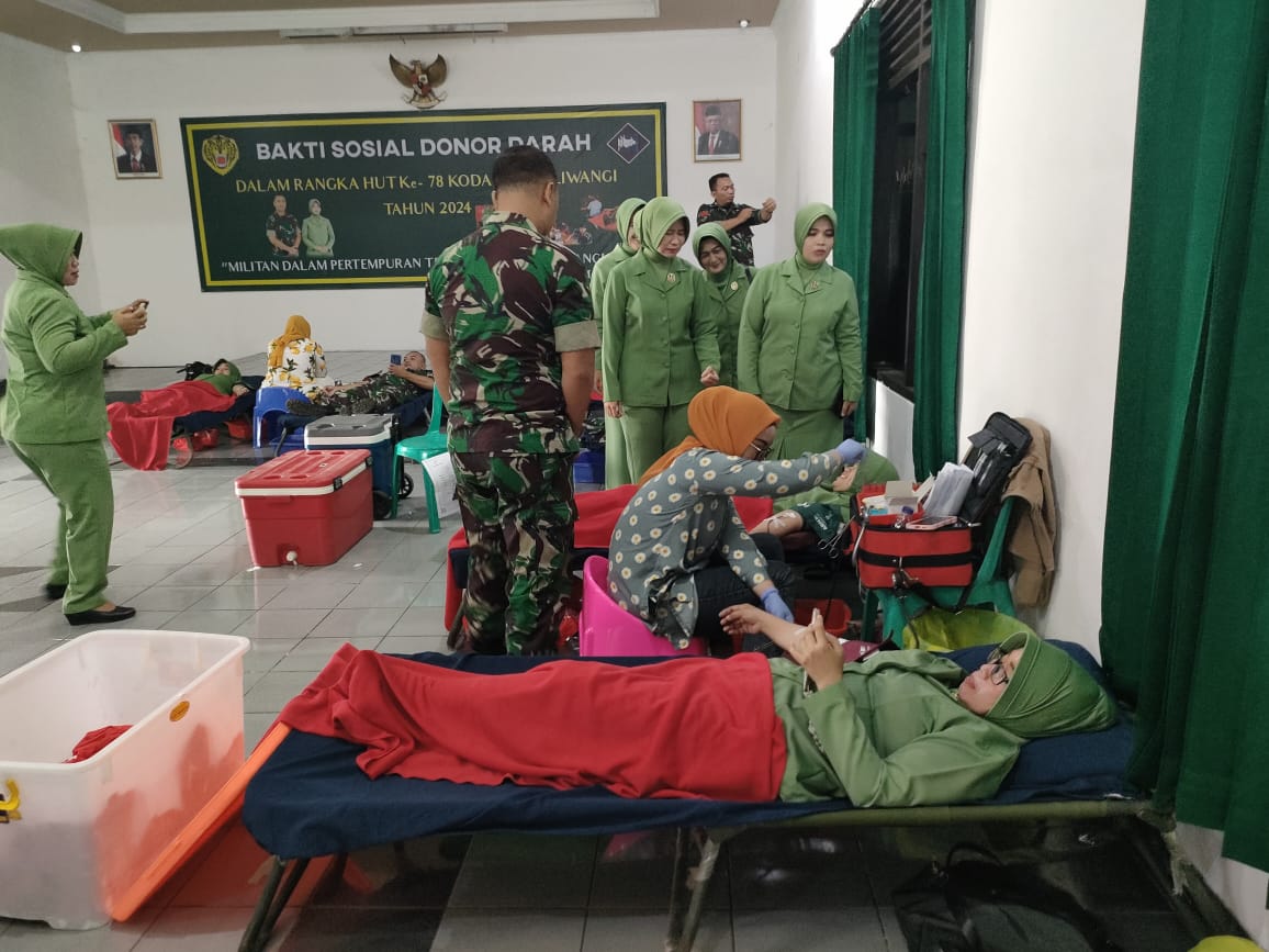 Peduli Sesama, Kodim 0607/Kota Sukabumi Gelar Donor Darah Jelang HUT Kodam III/Siliwangi Ke-78
