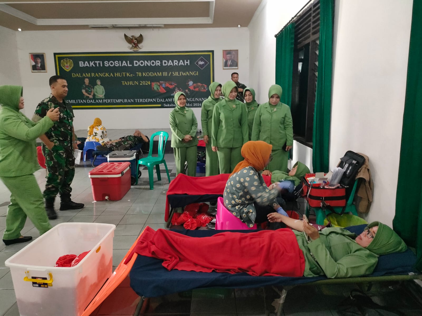 Peduli Sesama, Kodim 0607/Kota Sukabumi Gelar Donor Darah Jelang HUT Kodam III/Siliwangi Ke-78