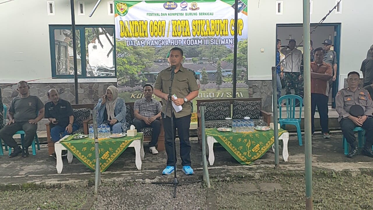 Dandim Cup Kicau Mania Kodim 0607/ Kota Sukabumi dalam Rangka HUT Kodam III / Siliwangi di Kota Sukabumi