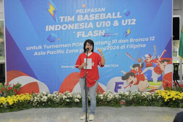 Amanda Soemedi Lepas Tim Baseball Flash Bandung Berlaga di FilipinaJadi wakil Indonesia dalam Turnamen PONY Mustang 10 dan Bronco 12 Asia Pacific Zone
