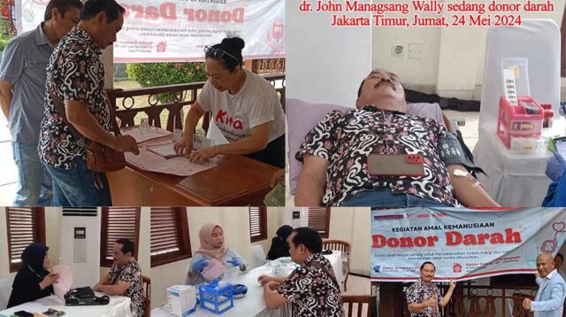 Cabup Jayapura, dr. Yohannis Manangsang, M.Kes, Ikuti Kegiatan Donor Darah bersama Yayasan 98 Peduli