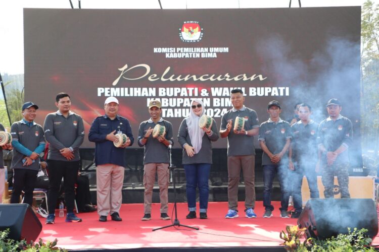 Kapolres Bima AKBP Eko Sutomo S.I.K., M.I.K., Menghadiri Launching Peluncuran Pemilukada Bima