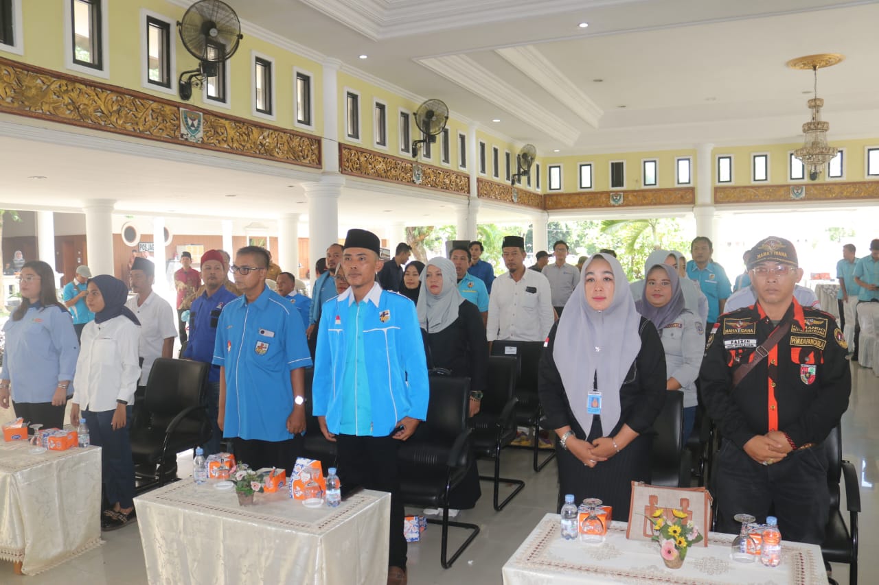 Haris Pertama Hadir Langsung Pada Pelantikan Kepengurusan KNPI Kabupaten Muara Enim