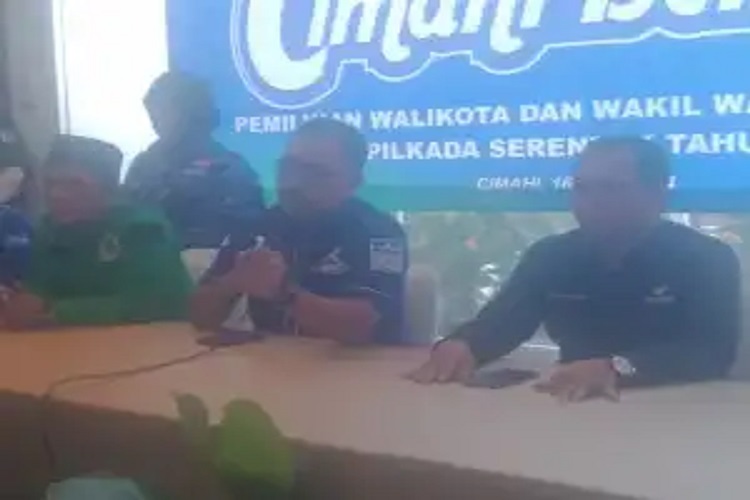 Deklarasi 3 Partai Koalisi Cimahi Bersatu Mendukung Bapak Dikdik S Nugrahawan