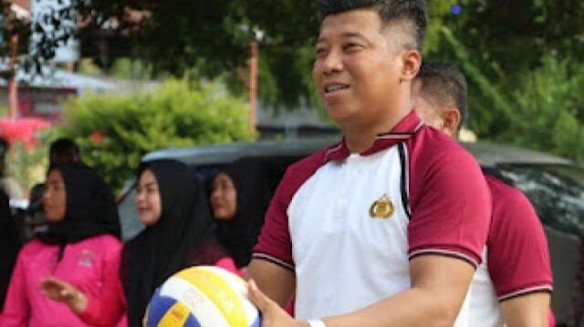 Sambut HUT Bhayangkara KE-78, Kapolres Bima Buka Turnamen Volly Ball Bayangkara