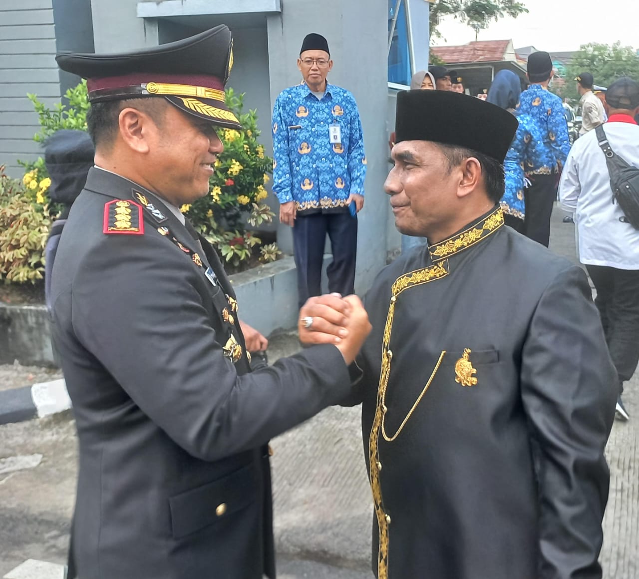 Kapolresta Balikpapan Bersama Muspida Gelar Upacara Hari Lahir Pancasila Di Halaman Kantor DiShub Kota BPP,