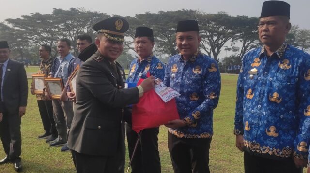 Dandim 0424/Tanggamus Ikuti Upacara Hari Lahir Pancasila dan Hari Lingkungan Hidup Sedunia di Kabupaten Tanggamus