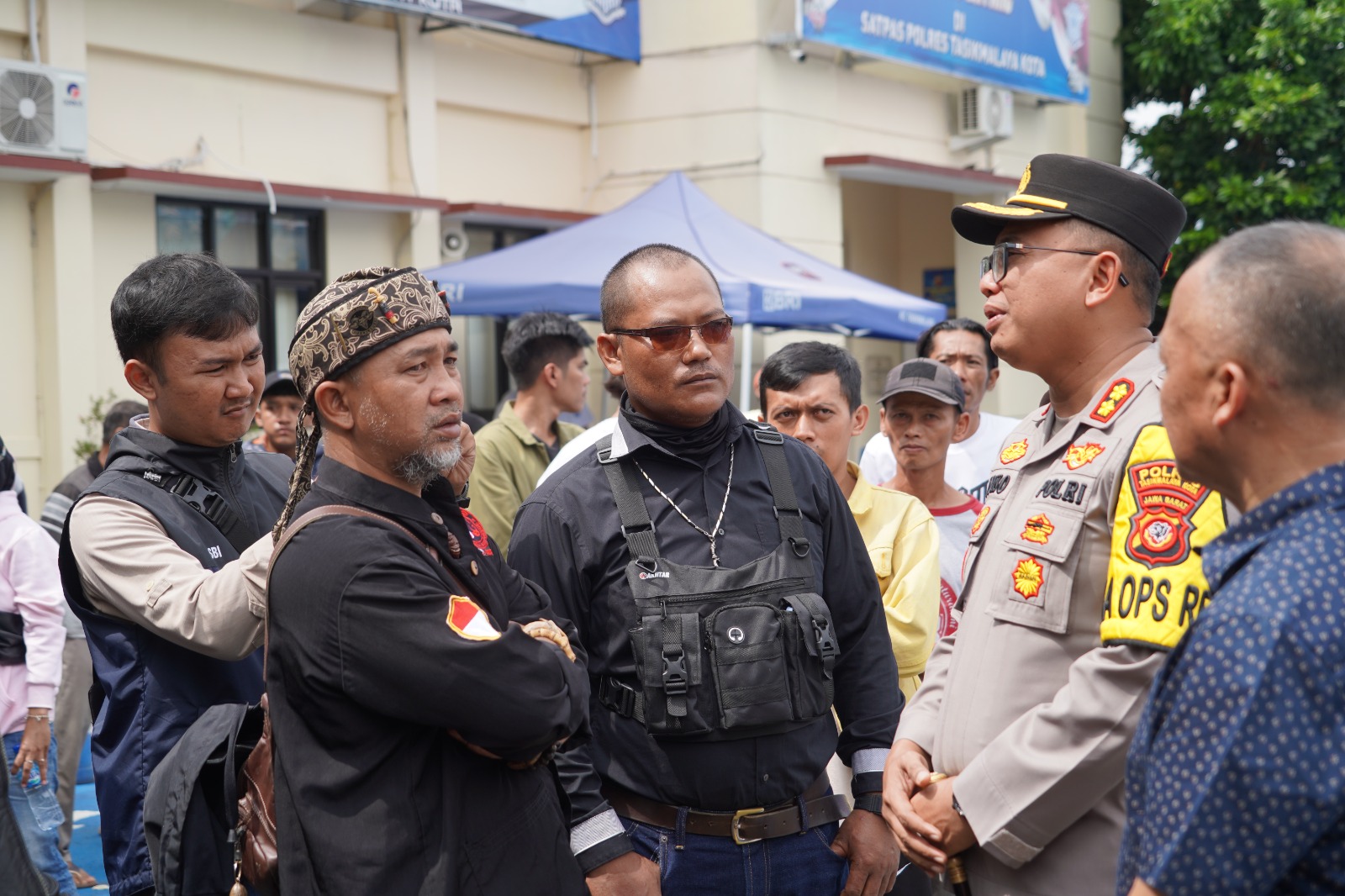 Bertempat di Mapolres Tasikmalaya Kota, Geng Motor Meresahkan Dibubarkan