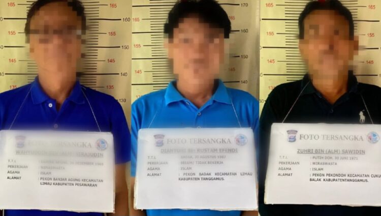 Satresnarkoba Polres Tanggamus Tangkap 3 Pengedar Sabu di Limau dan Cukuh Balak