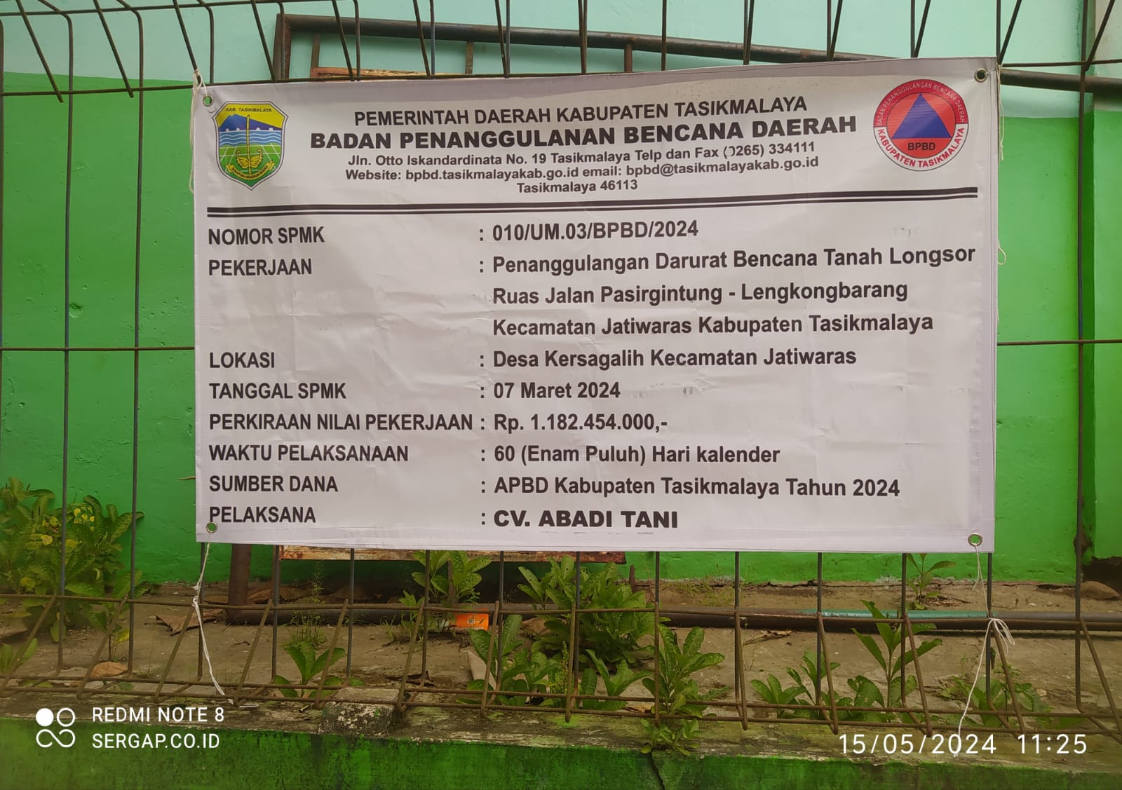 Ambrolnya Pekerjaan Bronjong Di Kecamatan Jatiwaras, Dapat Sorotan Ketua Divisi Hukum DPC APDESI Kabupaten Tasikmalaya