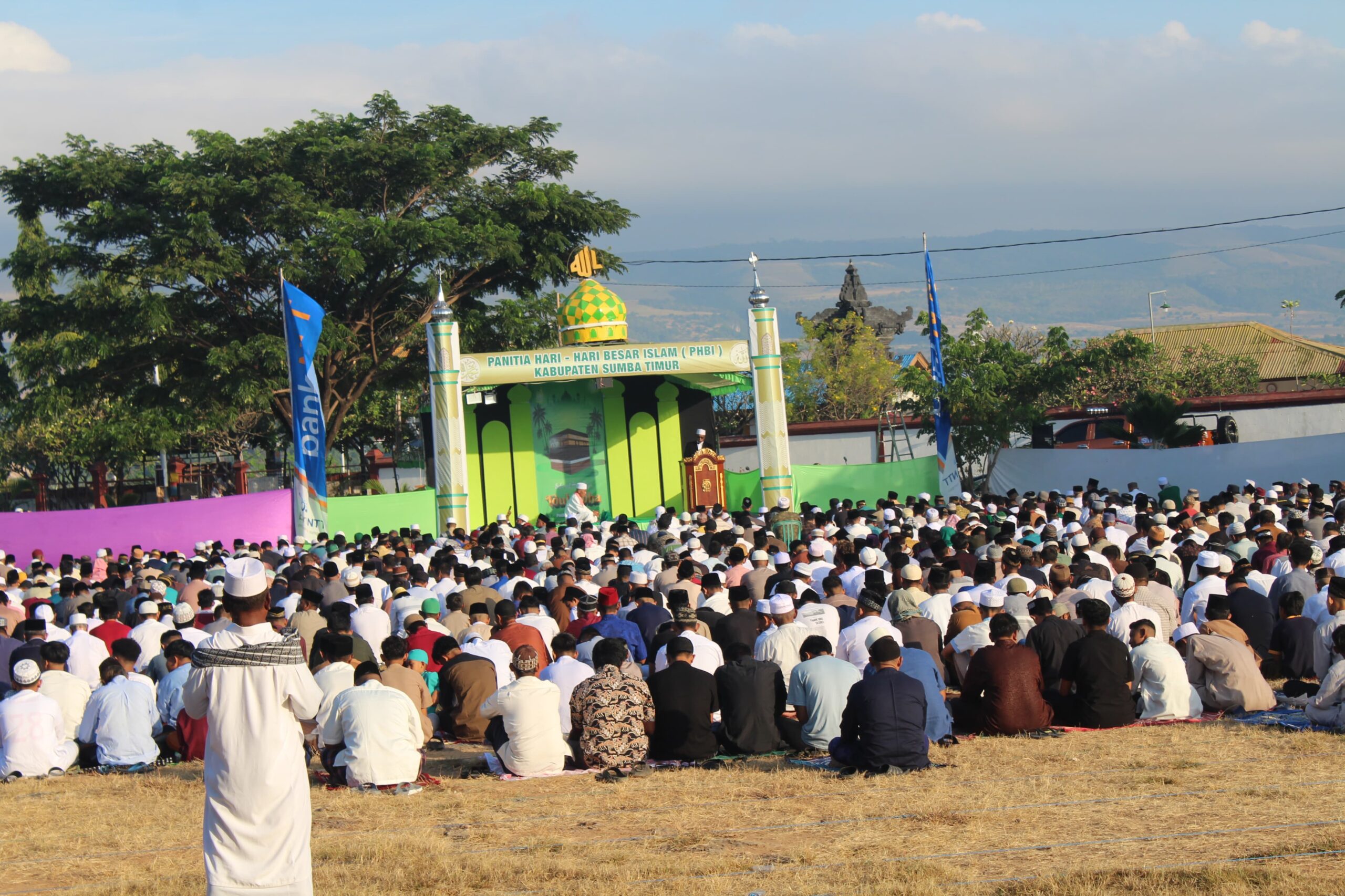 Dandim Bersama Forkopimda Kabupaten Sumba Timur Hadiri Sholat Idul Adha