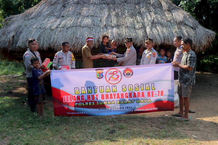 Peduli Stunting, Polres SBD Gencarkan Bantuan Kemanusiaan Jelang HUT Bhayangkara Ke-78