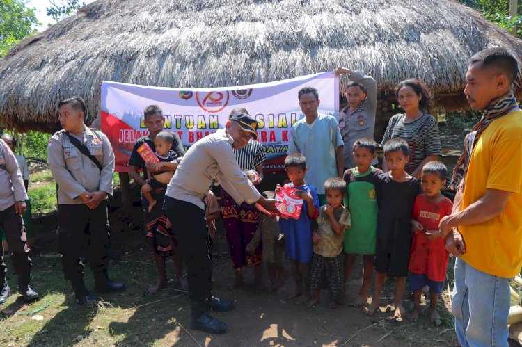 Peduli Stunting, Polres SBD Gencarkan Bantuan Kemanusiaan Jelang HUT Bhayangkara Ke-78
