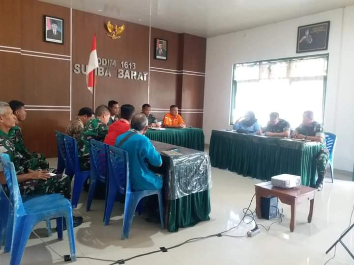Dandim Rapat Siaga Darurat Bencana Kekeringan Di Wilayah Teritorial Kodim 1613/Sumba Barat