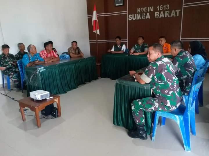 Dandim Rapat Siaga Darurat Bencana Kekeringan Di Wilayah Teritorial Kodim 1613/Sumba Barat