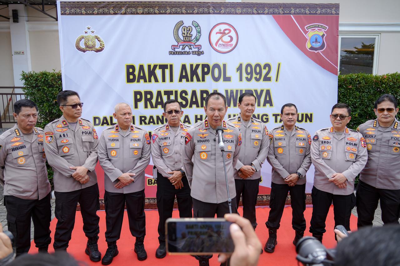 Menyongsong HUT ke-78 Bhayangkara, Akpol 1992 Pratisara Wirya Gelar Bakti Kesehatan di Kalsel