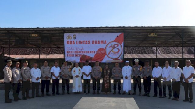 Polres Sumba Barat Gelar Doa Lintas Agama Jelang Hari Raya Bhayangkara ke-78
