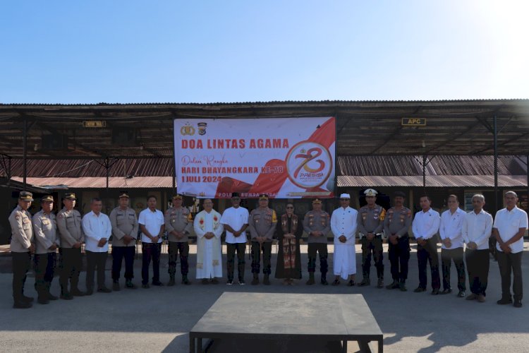 Polres Sumba Barat Gelar Doa Lintas Agama Jelang Hari Raya Bhayangkara ke-78