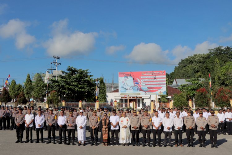 Polres Sumba Barat Gelar Doa Lintas Agama Jelang Hari Raya Bhayangkara ke-78