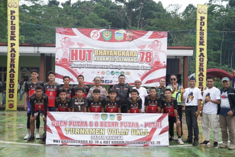 Kapolres Tasik Kota Buka Turnamen Bola Voli Putra dan Putri, Sambut Hari Bhayangkara 78