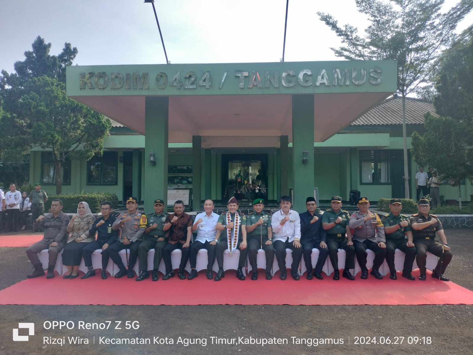 Pj. Bupati Tanggamus Menghadiri Kunjungan Kerja Danrem 043/Gatam ke Kodim 0424/Tanggamus