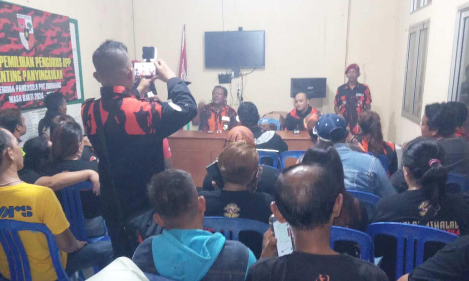 Rapat Ormas Pemuda Pancasila PAC Indihiang, Pemilihan Pengurus Ranting Panyingkiran Berlangsung Secara Aklamasi