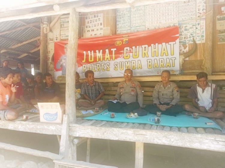 Polres Sumba Barat Gelar Kegiatan Jumat Curhat Bersama Masyarakat