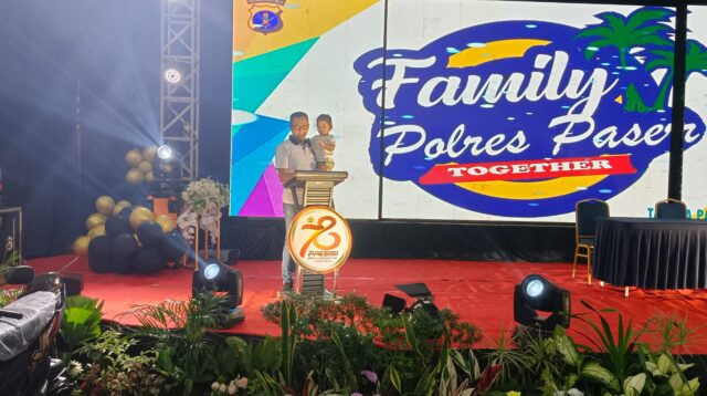 Kapolres Paser Bersama Keluarga Besar Polres Paser Gelar Family Gatering