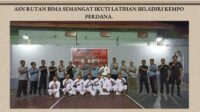 ASN Rutan Bima Semangat Ikuti Latihan Beladiri Kempo Perdana