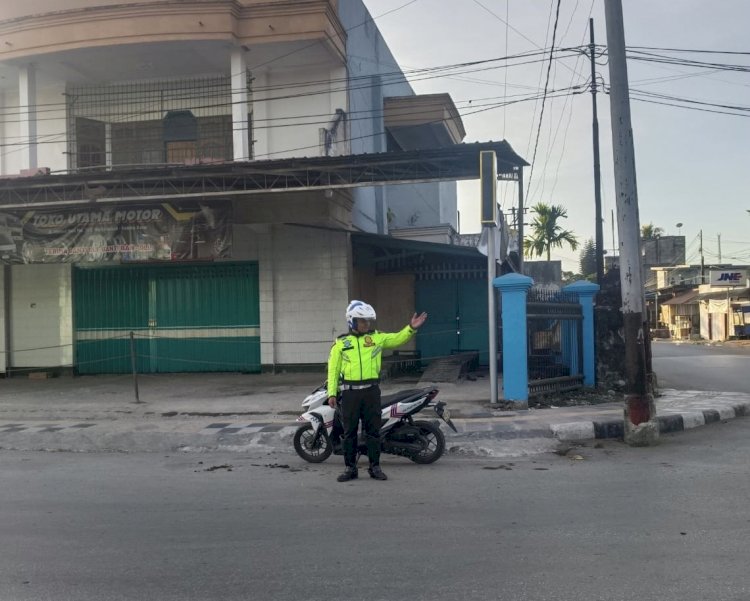 Sat Lantas Polres Sumba Barat Rutin Gelar Gatur Pagi