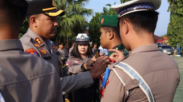 Polres Tanggamus Menggelar Pasukan Operasi Patuh Krakatau 2024