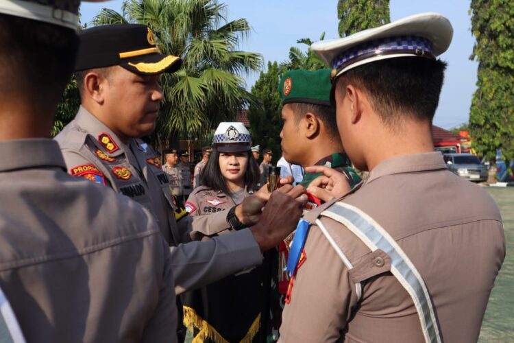 Polres Tanggamus Menggelar Pasukan Operasi Patuh Krakatau 2024