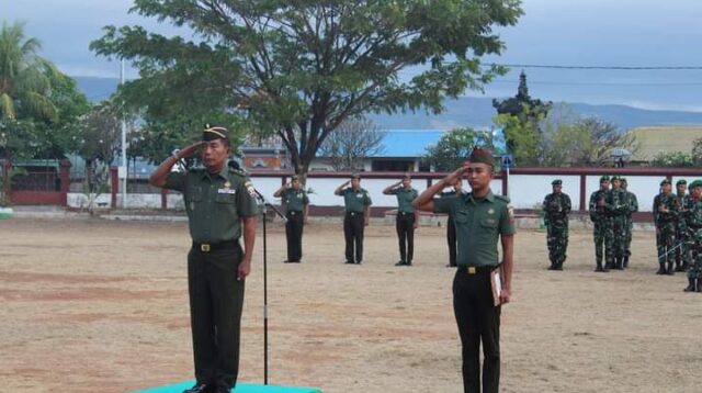 Kasdim 1601/ST, Upacara Bendera Melatih Kedisiplinan dan Pupuk Jiwa Nasionalisme Prajurit