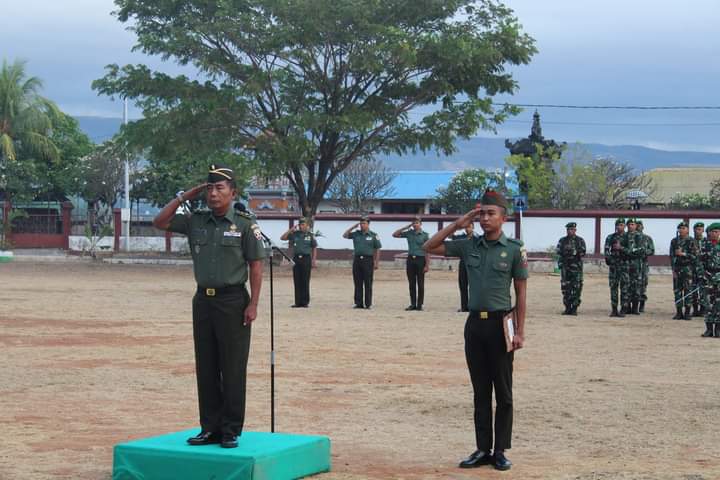Kasdim 1601/ST, Upacara Bendera Melatih Kedisiplinan dan Pupuk Jiwa Nasionalisme Prajurit