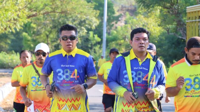 Kapolres Bima AKBP Eko Sutomo S.I.K.M.I.K., Ikut Lomba Lari 10 KM