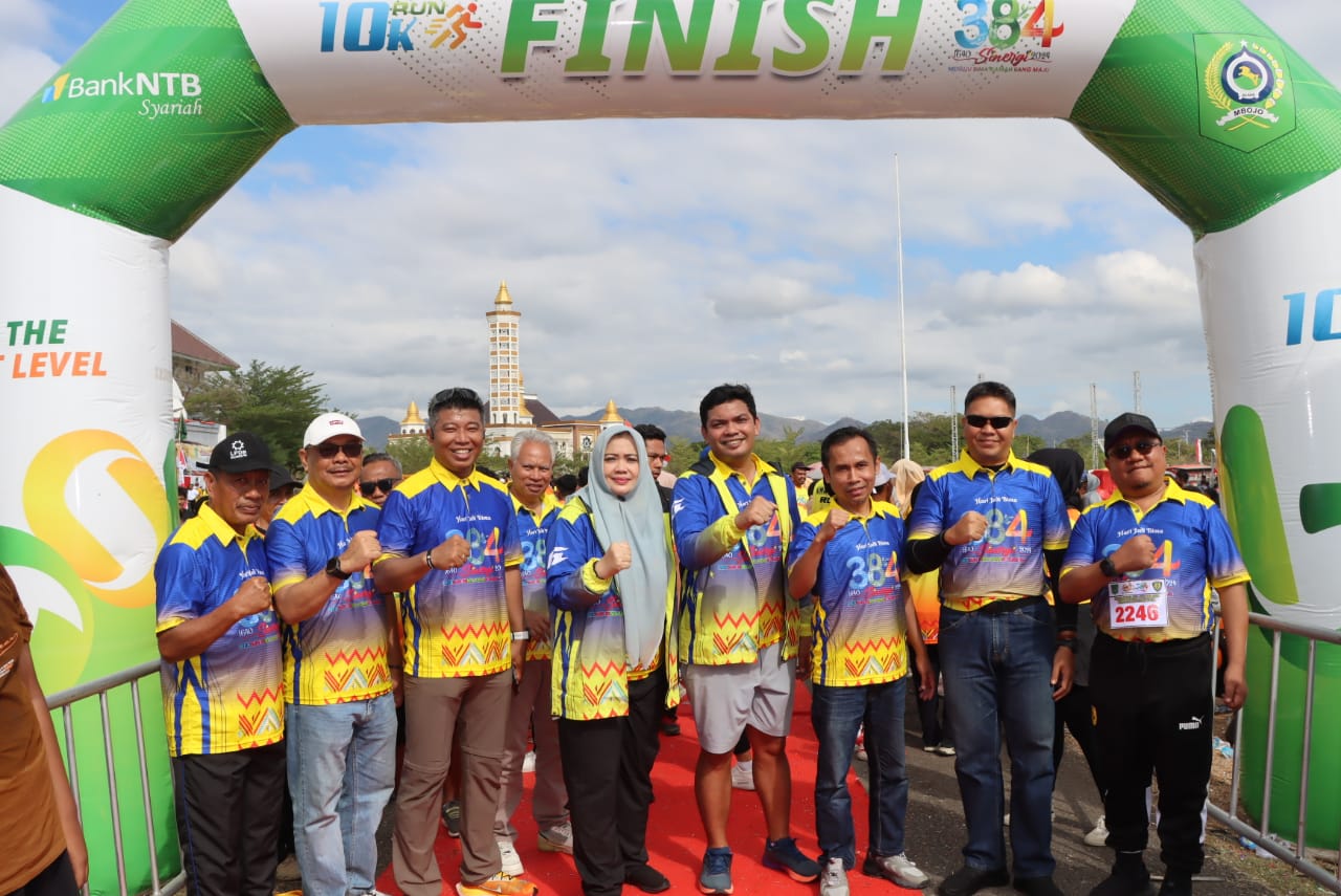 Kapolres Bima AKBP Eko Sutomo S.I.K.M.I.K., Ikut Lomba Lari 10 KM