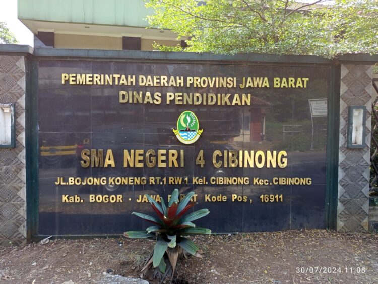 BAKORNAS Pertanyakan Penggunaan Dana BOS, Kepsek SMAN 4 CIBINONG Bungkam