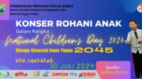 Jaden Lianto Jadi Pembicara Utama di Konser Rohani Anak untuk Hari Anak Nasional di Manokwari