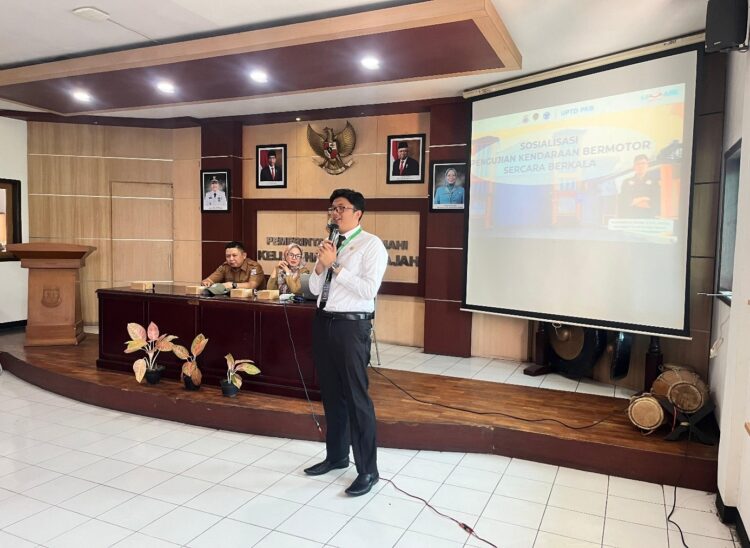 Optimalkan Pelayanan Pengujian Kendaraan Bermotor UPTD. Pengujian Kendaraan Bermotor Kota Cimahi Sosialisasikan Si Anggun Kepada Masyarakat