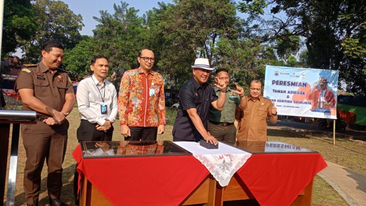 Pj. Wali Kota Cimahi Resmikan Taman Adiraga Dan Taman Segitiga Sriwijaya