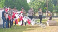 Program Sejuta Bendera Dari Polres Bintan Warnai Hari Kemerdekaan RI Ke - 79