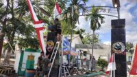 Sambut HUT RI Ke-79, Kodim 1601/ST Berhias Bendera Merah Putih dan Umbul-Umbul