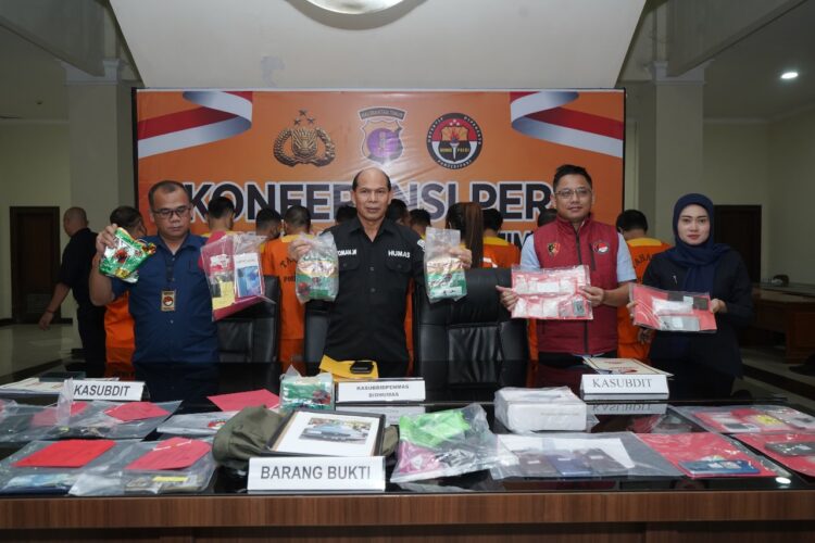 Ditresnarkoba Polda Kaltim Gelar Konferensi Pers Pengungkapan Narkoba