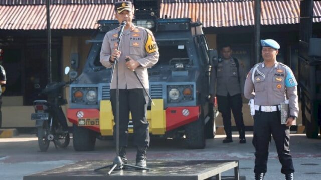 Kapolres Sumba Barat Pimpin Apel Pagi, Tekankan Netralitas Jelang Pilkada