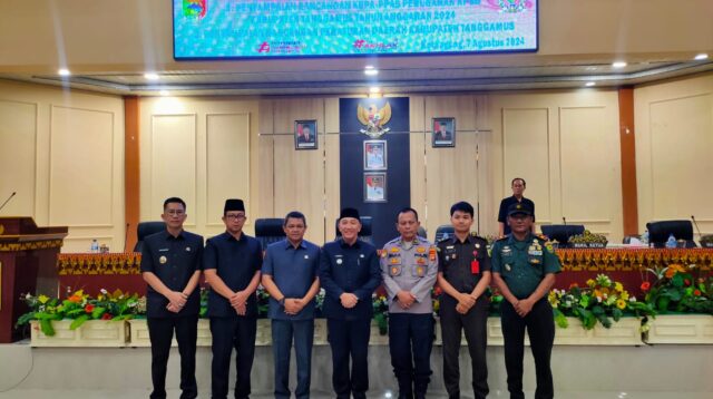 DPRD Tanggamus, Gelar Rapat Paripurna Penyampaian Rancangan KUPA, PPAS-P TA. 2024 Dirangkai Penyampaian Rancangan Perda Tentang Pengelolaan Air Limbah Domestik