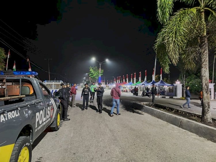 Ciptakan Kamtibmas Yang Kondusif, Polres Sumba Barat Optimalkan Blue Light Patrol