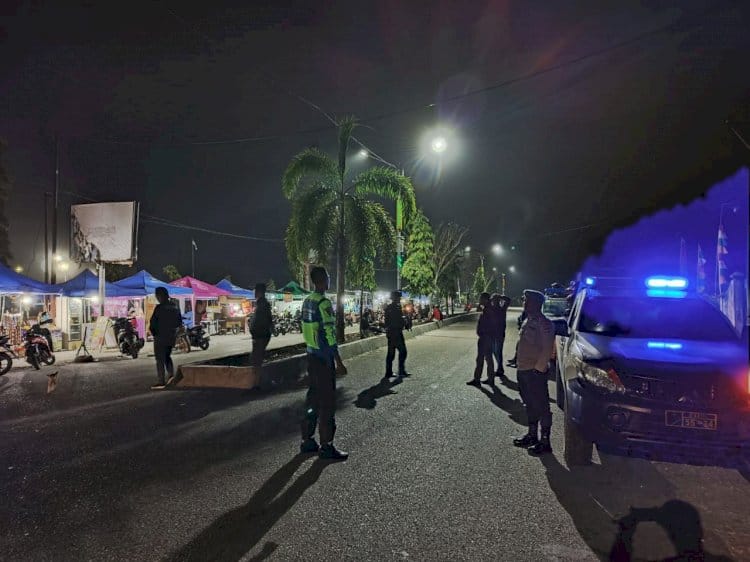 Ciptakan Kamtibmas Yang Kondusif, Polres Sumba Barat Optimalkan Blue Light Patrol