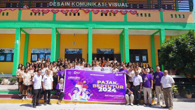 KPP Pratama Kupang Ajak Generasi Muda untuk Lampaui Batas, Bangkit Untuk Indonesia Emas lewat Pajak Bertutur 2024