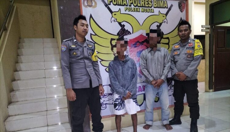 Sempat Buron 1 Bulan, Dua Pelaku Curanmor ini Berhasil Diamankan Polsek Monta