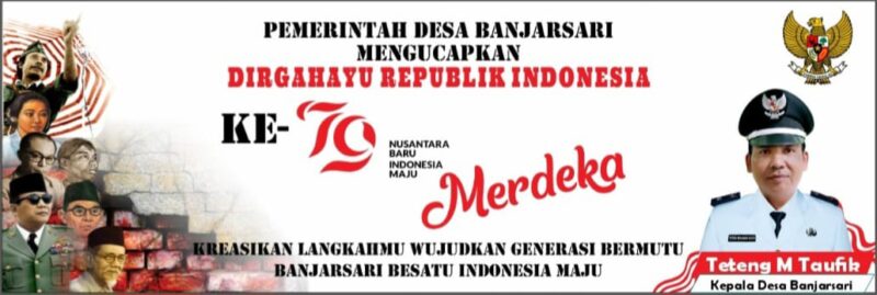 Pemdes Banjarsari Mengucapkan Dirgahayu Republik Indinesia Ke 79